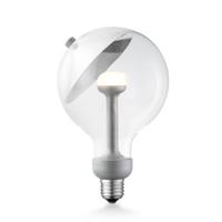 Design LED Lichtbron Move Me - Zilver - G120 Cone LED lamp - 12/12/18.6cm - Met verstelbare diffuser via magneet - geschikt voor E27 fitting - Dimbaar - 5W 400lm 2700K - warm wit licht - thumbnail