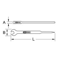 KS Tools 9638149 963.8149 Montage-steeksleutel Sleutelbreedte (metrisch) 36 mm - thumbnail