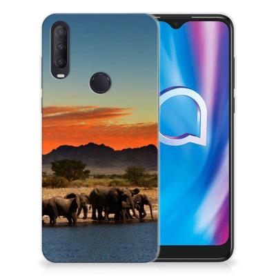 Alcatel 1S (2020) | TPU Hoesje | Olifanten