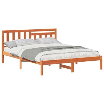 Bedframe Wasbruin 160 x 200 cm Massief grenenhout