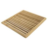 Svenska Living Onderzetter bamboe ribbel 20x20cm - thumbnail