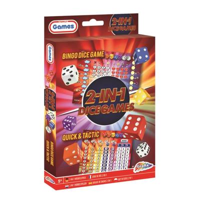 Grafix dobbelspellen 2in1 (bingo dice & and tactic) Grafix dobbelspellen 2in1 (bingo dice & and tactic)