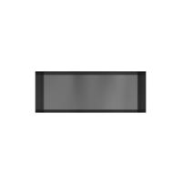 Hotbath &More Inbouwnis - 30 x 80 x 126 cm - Frameless - Geborsteld Gunmetal PVD - thumbnail