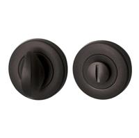 Hardbrass Artax toilet-/badkamersluiting rond 8mm - PUURzwart - thumbnail