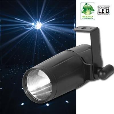 ADJ LED-Pinspot LED-pinspot Aantal LEDs: 1 x 3 W Zwart