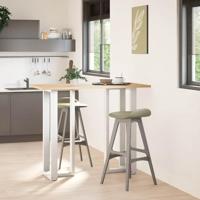 Bartafelpoten 2 st T-vormig 50x35x(110-111) cm staal wit - thumbnail