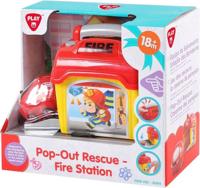 Playgo brandweer kazerne met auto - thumbnail