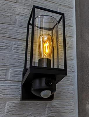 Buitenlamp camera Beveiliging &apos;Flair&apos; metaal glas zwart 32cm - thumbnail