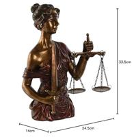 Decoratieve figuren Home ESPRIT Koper 24,5 x 14 x 33,5 cm - thumbnail