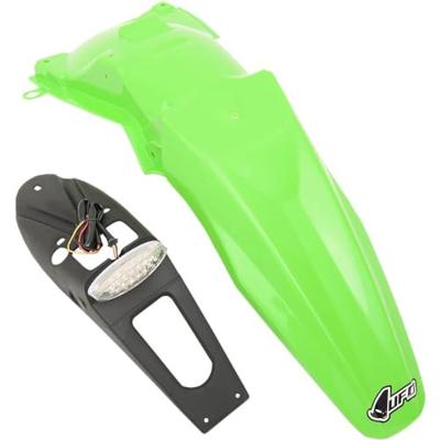 UFO PLAST spatbordset rear mudguard ufo kawasaki led green