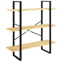 VidaXL Boekenkast met 3 schappen 100x30x105 cm massief grenenhout - thumbnail