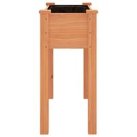 Plantenbak met voering 71x37x76 cm massief vurenhout bruin - thumbnail