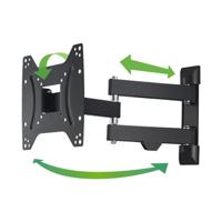 Hama TV Wall Bracket Swivel Tilt Pull-out 122 cm (48) tot 20 kg TV beugel Zwart - thumbnail