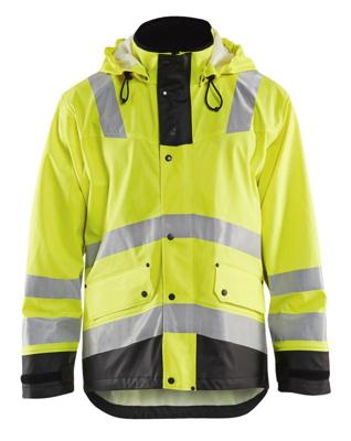 Blåkläder Regenjas High-Vis LEVEL 2 43022003 | High-Vis Geel/Zwart | Maat XS - 7330509570555