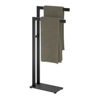 ZACK Linea Staand handdoekrek 15x38,5x80cm zwart - thumbnail