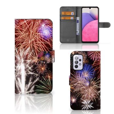 Samsung Galaxy A33 5G | Wallet Case | met Pasjes | Vuurwerk Samsung Galaxy A33 5G | Wallet Case | met Pasjes | Vuurwerk
