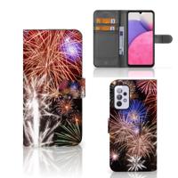 Samsung Galaxy A33 5G | Wallet Case | met Pasjes | Vuurwerk - thumbnail