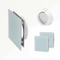 Sunshower ventilatierooster t.b.v. Pure, Pure Duo, Pure XL, Deluxe 2 stuks 13x13cm white - thumbnail