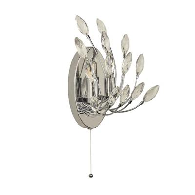 Searchlight WandlampPeacock Kristal - 86012-2CC