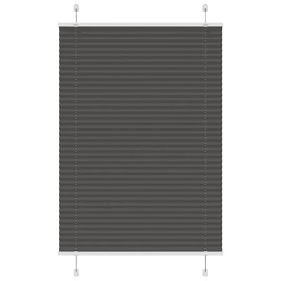 Pliss rolgordijn 90x150 cm stofbreedte 89,4 cm polyester zwart