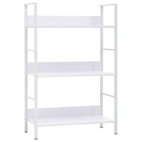 Boekenkast met 3 schappen 60x27,6x90,5 cm bewerkt hout wit - thumbnail