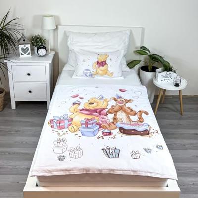 Winnie The Pooh Birthday party dekbedovertrek 135 x 100 cm - Katoen