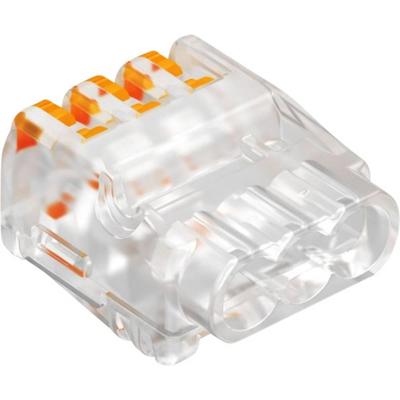 OBO Bettermann 1791 61 325 FL Verbindingsklem Flexibel: 0.2-2.5 mm² Massief: 0.2-2.5 mm² Aantal polen: 3 1 stuk(s) Transparant oranje