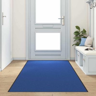 Deurmat Blauw en Zwart 120 x 350 cm Polyamide en PVC
