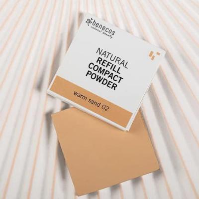 Benecos natural beauty Natural refill compact powder warm sand 02 6 Gram Benecos natural beauty Natural refill compact powder warm sand 02 6 Gram