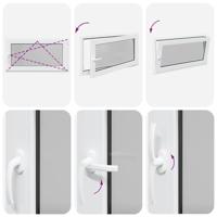 Kelderraam RISOR 110x50 cm draaikiep-draai DIN rechts wit - thumbnail