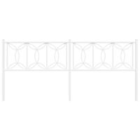 Hoofdbord 200 cm metaal wit - thumbnail