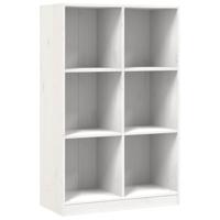 Boekenkast 70x33x110 massief grenenhout wit - thumbnail
