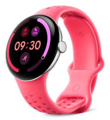 Google Pixel Watch Active Sport Band, alleen compatibel met Pixel Watch 3 en 4, 45 mm, Peony, Small