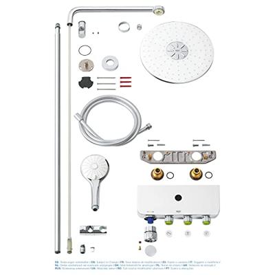 Douchesysteem Grohe Euphoria SmartControl Duo 310 mm Gepolijst Vierkant - thumbnail