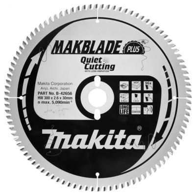 Makita Tafelzaagblad voor MDF | Makblade-Plus | Ø 300mm Asgat 30mm 96T - B-42656