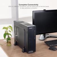 ATX/mATX Semi-toren BehuizingTooQ TQC-3008U3C Zwart - thumbnail