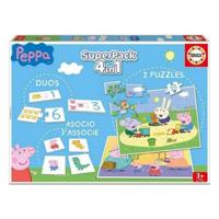 Educatief Spel Peppa Pig SuperPack 4 in 1 Educa - thumbnail
