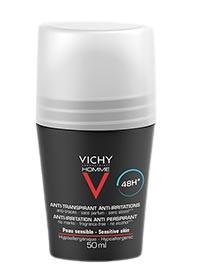 Vichy Homme Deodorant Gevoelige Huid 48u Roller 50ml