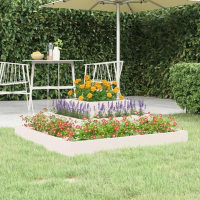 Plantenbak 80x80x27 cm massief grenenhout wit Plantenbak 80x80x27 cm massief grenenhout wit