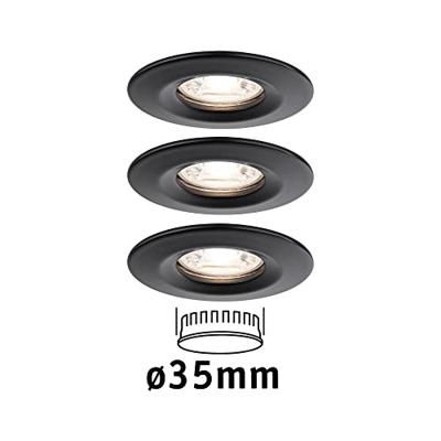 Paulmann 93084 Nova mini LED-inbouwlamp LED 12 W Zwart Paulmann 93084 Nova mini LED-inbouwlamp LED 12 W Zwart