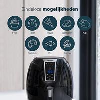 Princess 01.182021.01.001 Airfryer 3.2 l 1400 W Met display, Anti-aanbaklaag, Timerfunctie Zwart - thumbnail