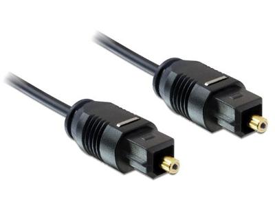 Delock 82880 Toslink Audio Aansluitkabel [1x Toslink-stekker (ODT) - 1x Toslink-stekker (ODT)] 2 m Zwart