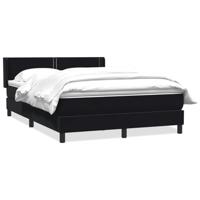 Boxspring met matras fluweel zwart 160x210 cm - thumbnail