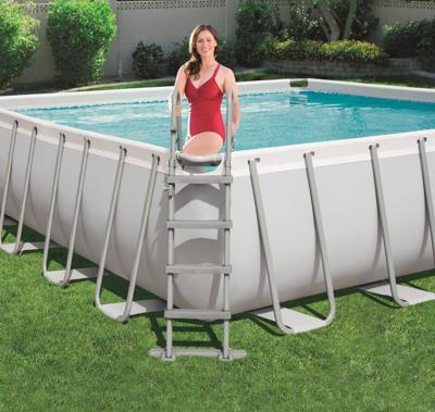 Bestway zwembadladder flowclear met 4 treden 122 cm
