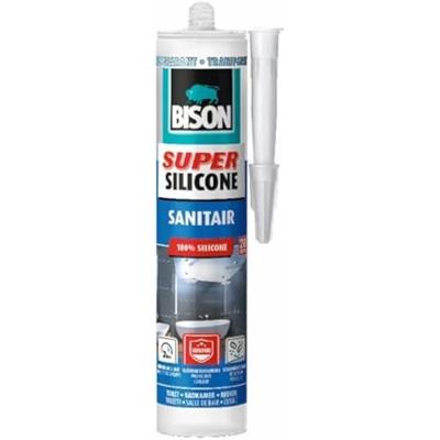 Super Silicone Sanitair Transparant Koker 300 ml - Bison