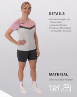 JAKO 6124D T-Shirt Iconic Dames - Zachtgrijs/Dusky Pink/Anthra Light - 42 - thumbnail