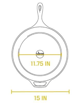 Lodge Braadpan L14SK3 met steel en handgreep bak-/braadpan