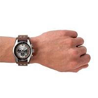 Fossil CH2565 Horloge Coachman Chrono staal-leder zilverkleurig-bruin 44 mm - thumbnail