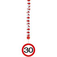 Hangdecoratie verkeersbord &apos;30&apos; - thumbnail