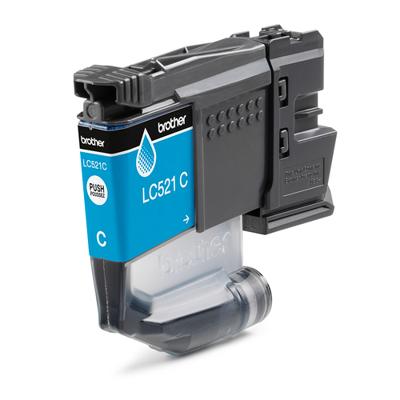 Originele inktcartridge Brother LC521C Cyaan - thumbnail